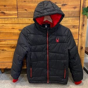 SPYDER Boy's Nexus Logo Hooded Puffer Jacket